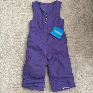 NWT Columbia frosty slope purple bib snowsuit